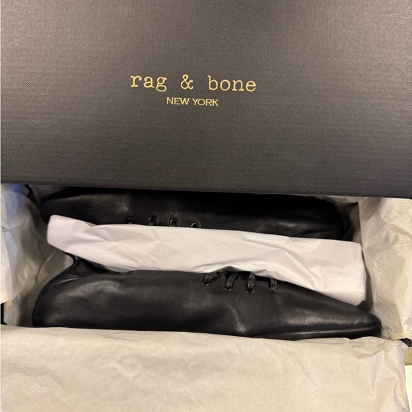Rag and Bone NWT $348 Sophia Ballet Flat Color Black Size 9 - Picture 13 of 15